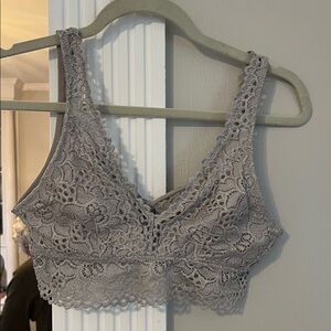 Lace Bralette in Gray